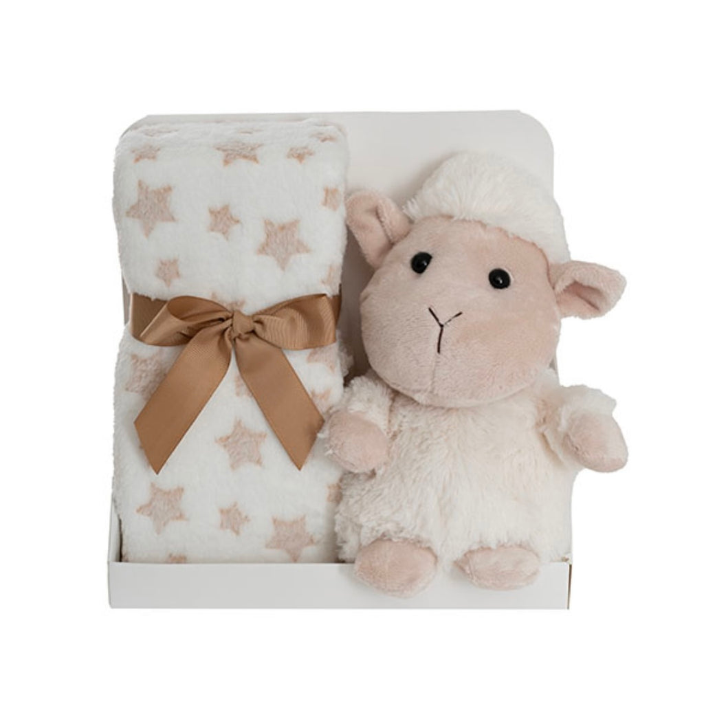 Leah the Lamb & Blanket Gift Pack Beige