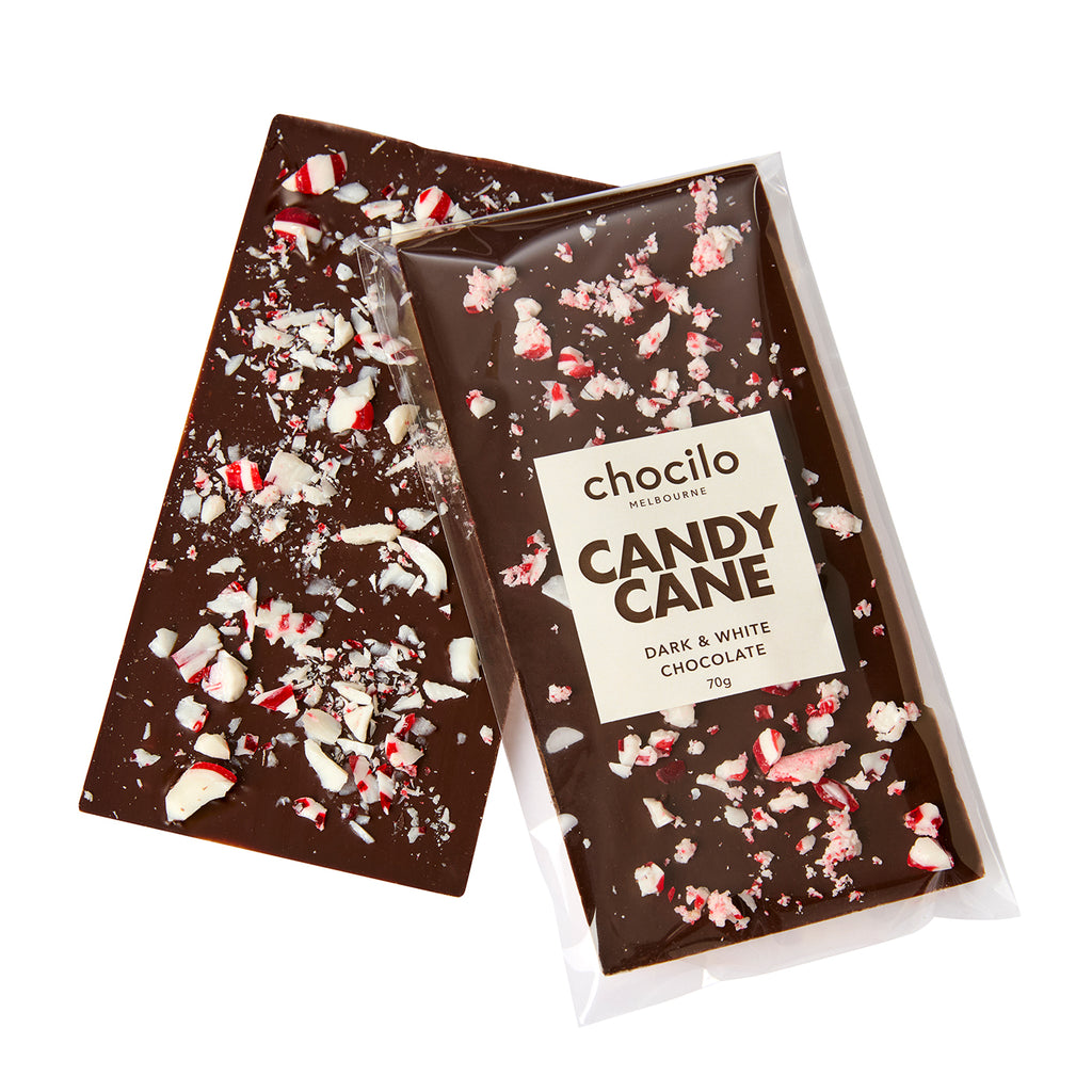 Candy Cane Dark Chocolate Block - 70g