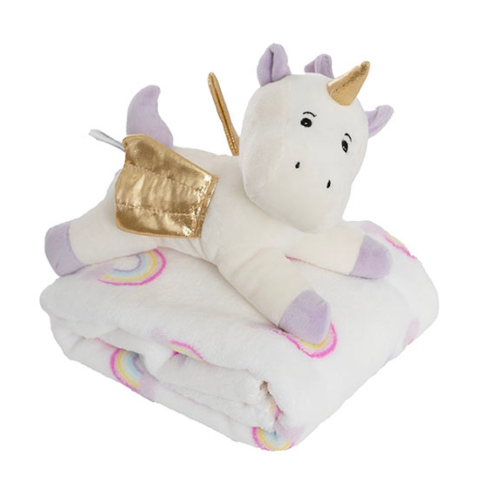 Unicorn Pebbles & Blanket Gift Pack Purple