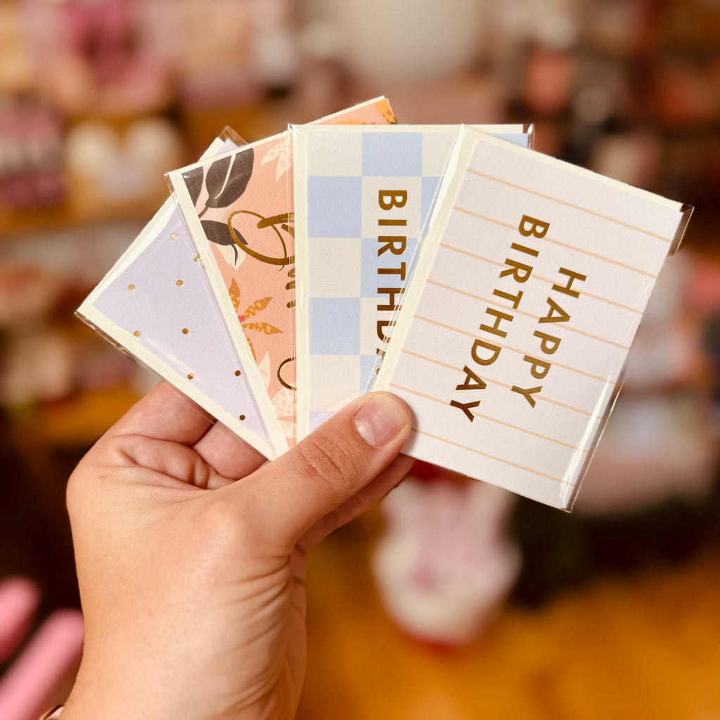 Assorted Mini ‘Happy Birthday’ Card | Oh Honey Plants