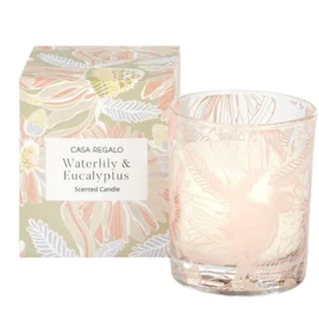 Waterlily & Eucalyptus Scented Candle