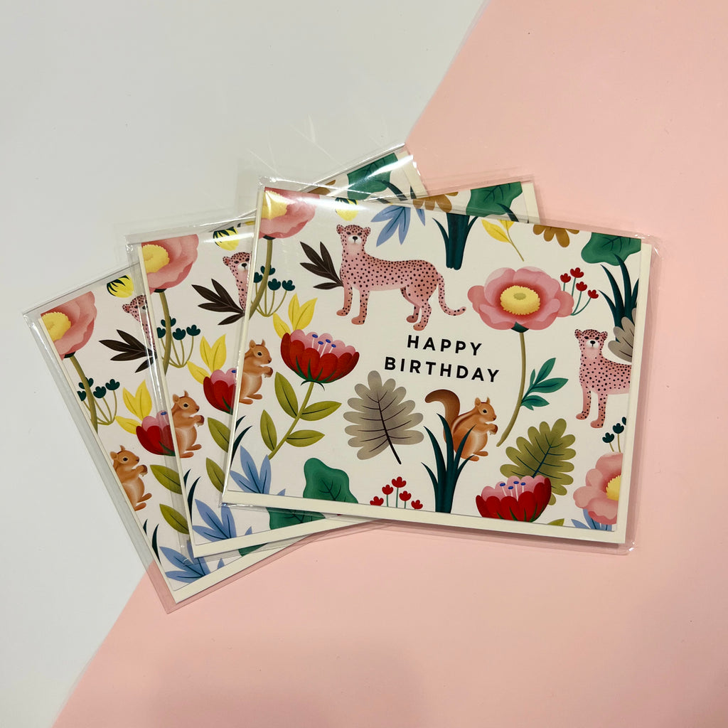Happy Birthday - animals card