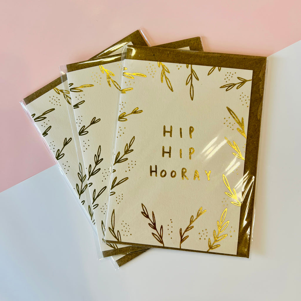 Hip Hip Hooray - blank card