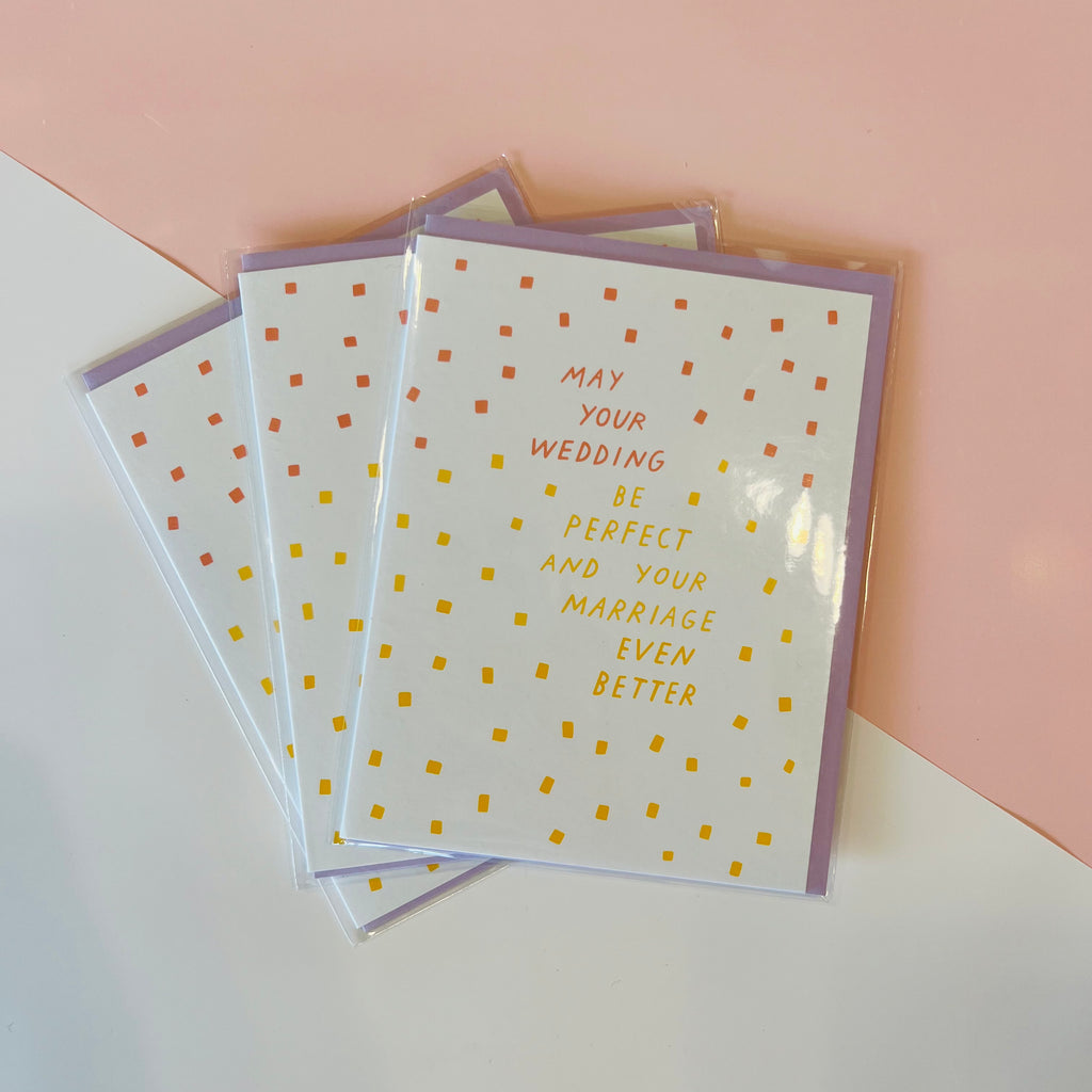 May your wedding be perfect - blank card